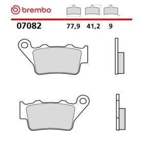 Plaquettes de Frein Moto Brembo 07082