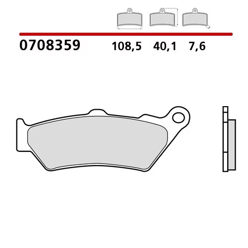Pastillas Moto Brembo 0708359
