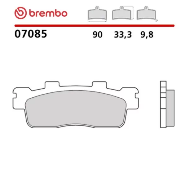 Pastillas Moto Brembo 07085
