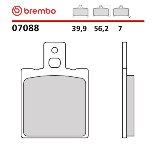 Pastillas Moto Brembo 07088