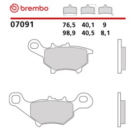 Plaquettes de Frein Moto Brembo 07091