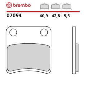 Plaquettes de Frein Moto Brembo 07094
