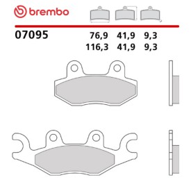 Motorcycle Brake Pads Brembo 07095