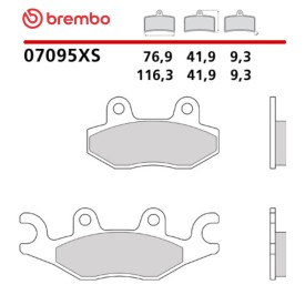 Motorcycle Brake Pads Brembo 07095XS
