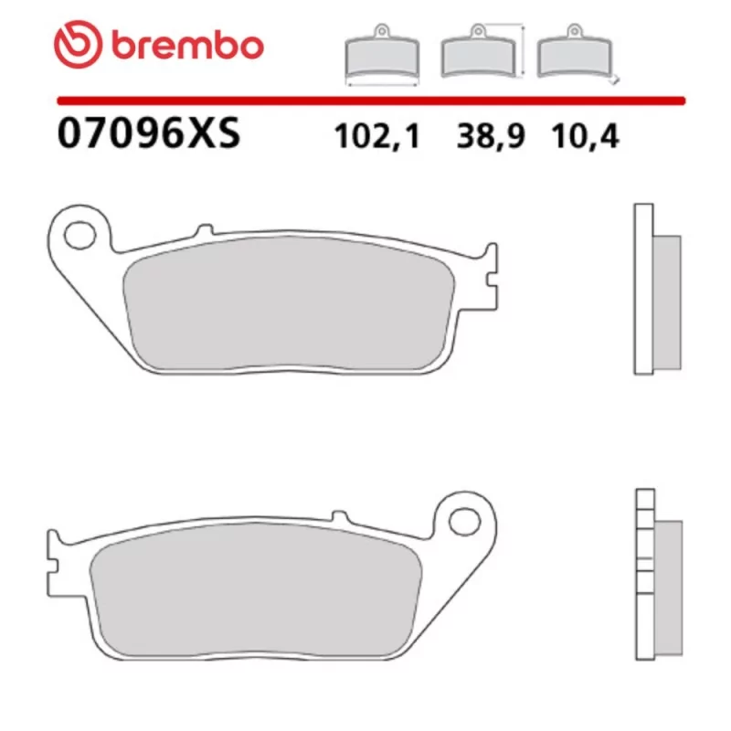 Pastillas Moto Brembo 07096XS Pastillas Moto Brembo 07096XS