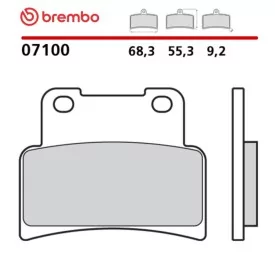 Pastillas Moto Brembo 07100