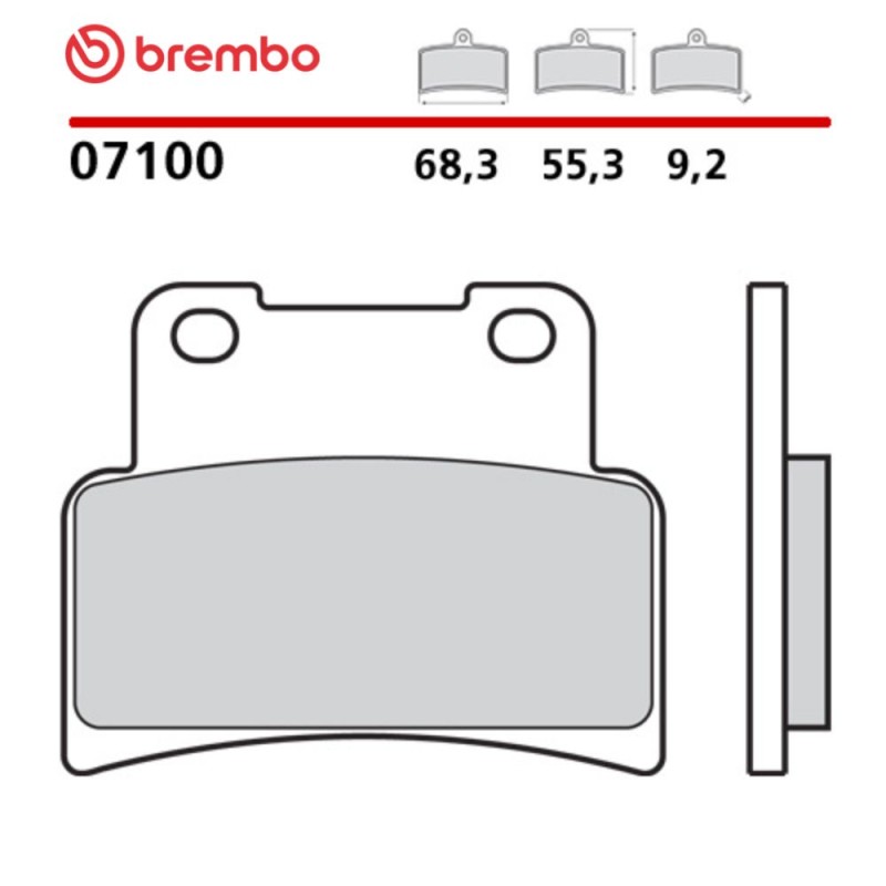 Motorrad Bremsbeläge Brembo 07100 Motorrad Bremsbeläge Brembo 07100