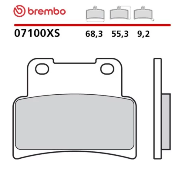 Pastiglie Freno Moto Brembo 07100XS
