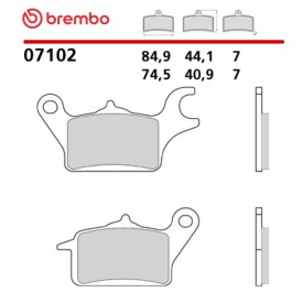 Pastiglie Freno Moto Brembo 07102
