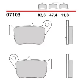 Motorrad Bremsbeläge Brembo 07103