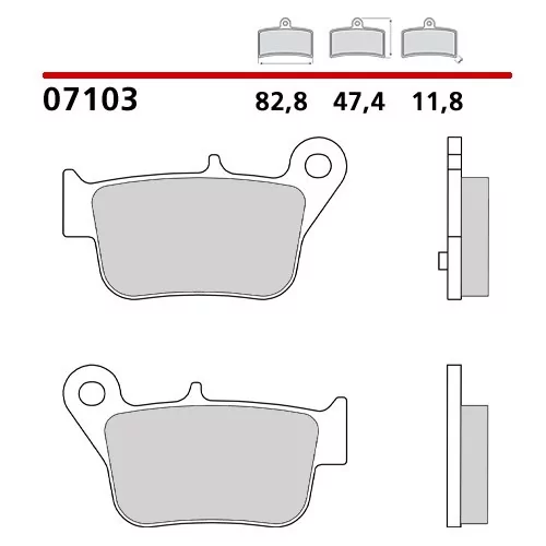 Plaquettes de Frein Moto Brembo 07103