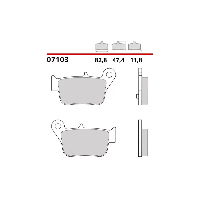 Plaquettes de Frein Moto Brembo 07103