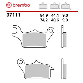 Motorrad Bremsbel&auml;ge Brembo 07111