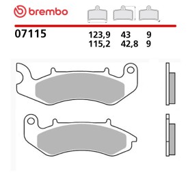 Motorrad Bremsbel&auml;ge Brembo 07115