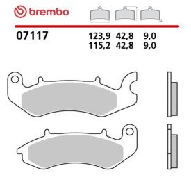 Motorrad Bremsbel&auml;ge Brembo 07117