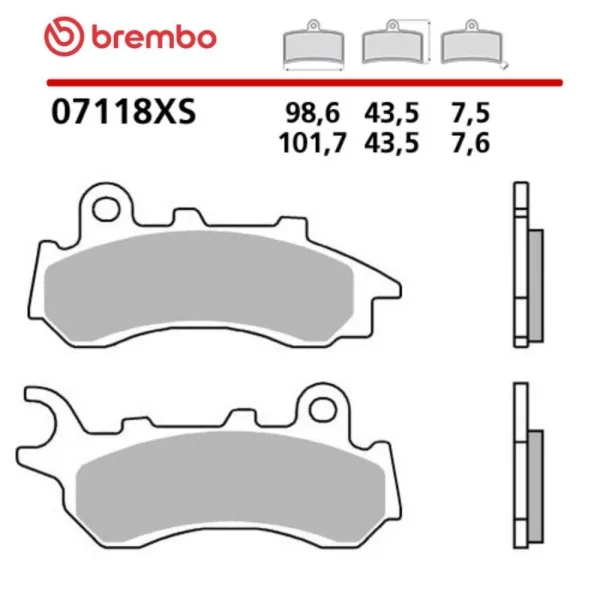 Pastiglie Freno Moto Brembo 07118XS