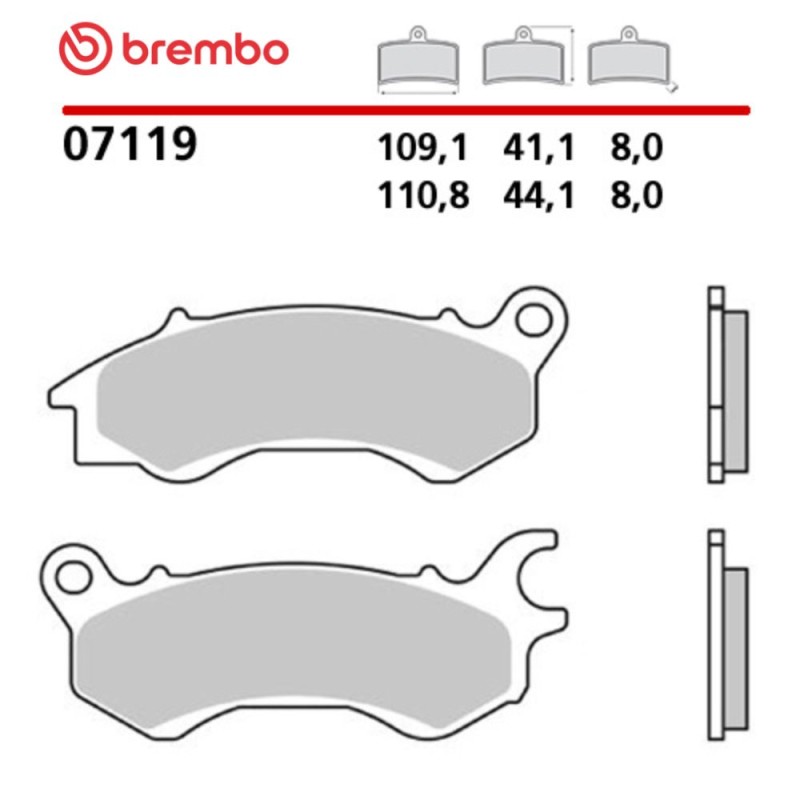 Pastillas Moto Brembo 07119 Pastillas Moto Brembo 07119