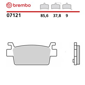 Motorcycle Brake Pads Brembo 07121