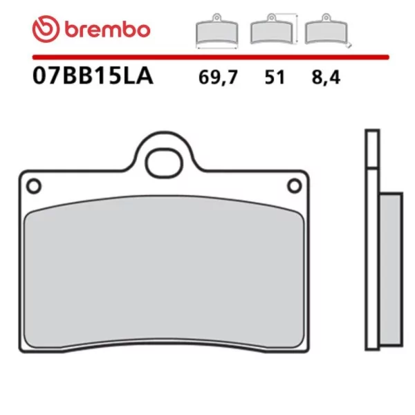 Plaquettes de Frein Moto Brembo 07BB15LA