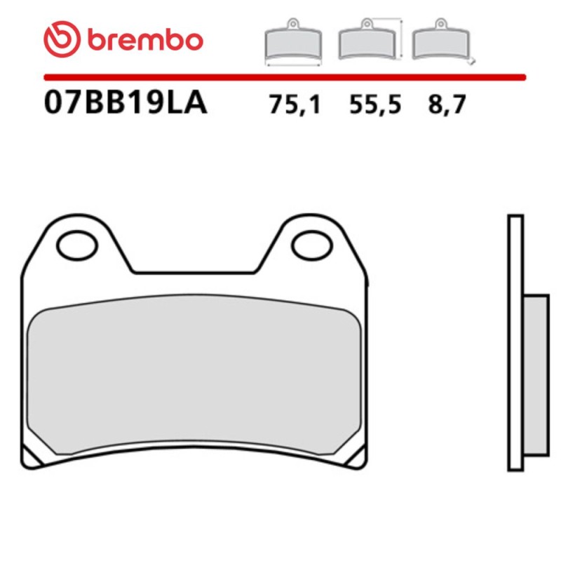 Plaquettes de Frein Moto Brembo 07BB19LA Plaquettes de Frein Moto Brembo 07BB19LA