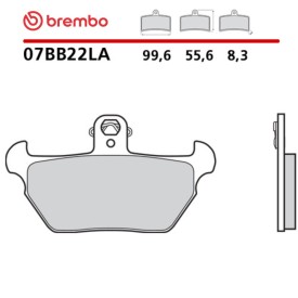 Motorrad Bremsbel&auml;ge Brembo 07BB22LA
