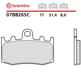 Plaquettes de Frein Moto Brembo 07BB26LA
