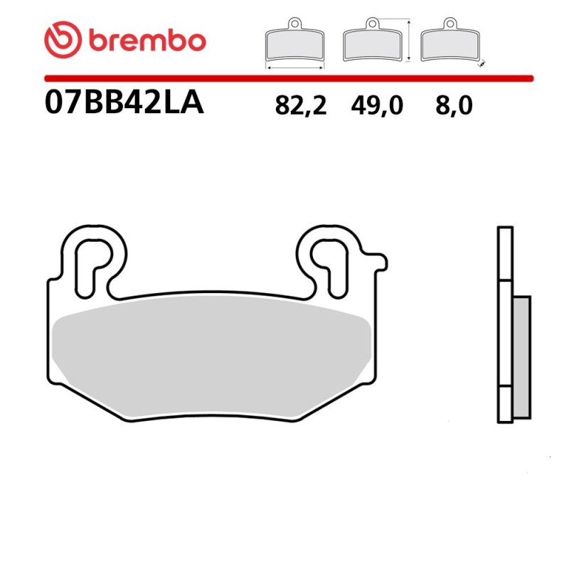 Motorcycle Brake Pads Brembo 07BB42LA Motorcycle Brake Pads Brembo 07BB42LA