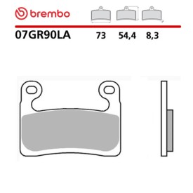Motorrad Bremsbel&auml;ge Brembo 07GR90LA