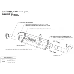 Akrapovic S-K7SO2-ZC Kawasaki Z750