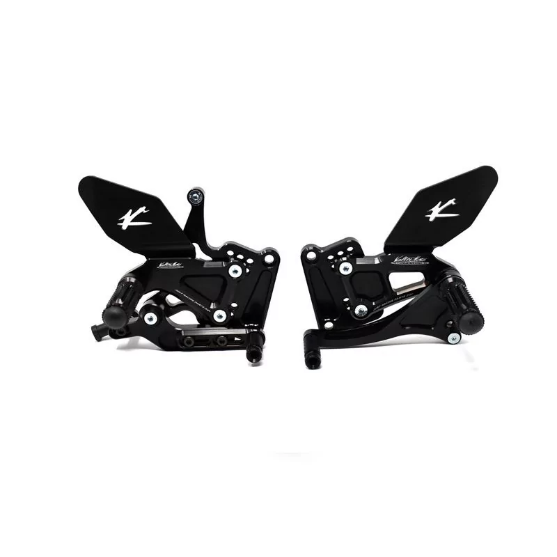 Repose-pieds Reculés Valter Moto Type 1.5 (Sélecteur Standard) - Kawasaki ZX10R ABS 16-24 Repose-pieds Reculés Valter Moto Type 1.5 (Sélecteur Standard) - Kawasaki ZX10R ABS 16-24