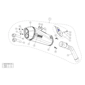 Akrapovic S-T800SO1-HZAAT Triumph Tiger 800