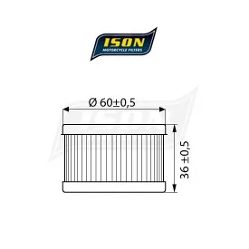 Filtro Olio Moto ISON137 - Ison