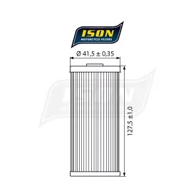 Filtro Olio Moto ISON158 - Ison
