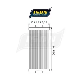 Filtro Olio Moto ISON161 - Ison
