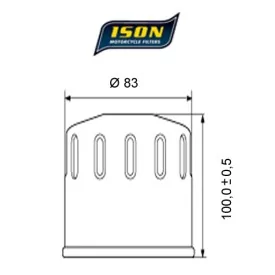 Filtro de Aceite Moto ISON170B - Ison