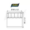 Motorcycle Oil Filter ISON202 - Ison