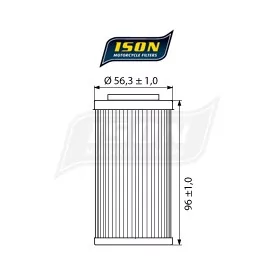 Motorrad-Ölfilter ISON564 - Ison