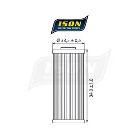 Filtro Olio Moto ISON652 - Ison
