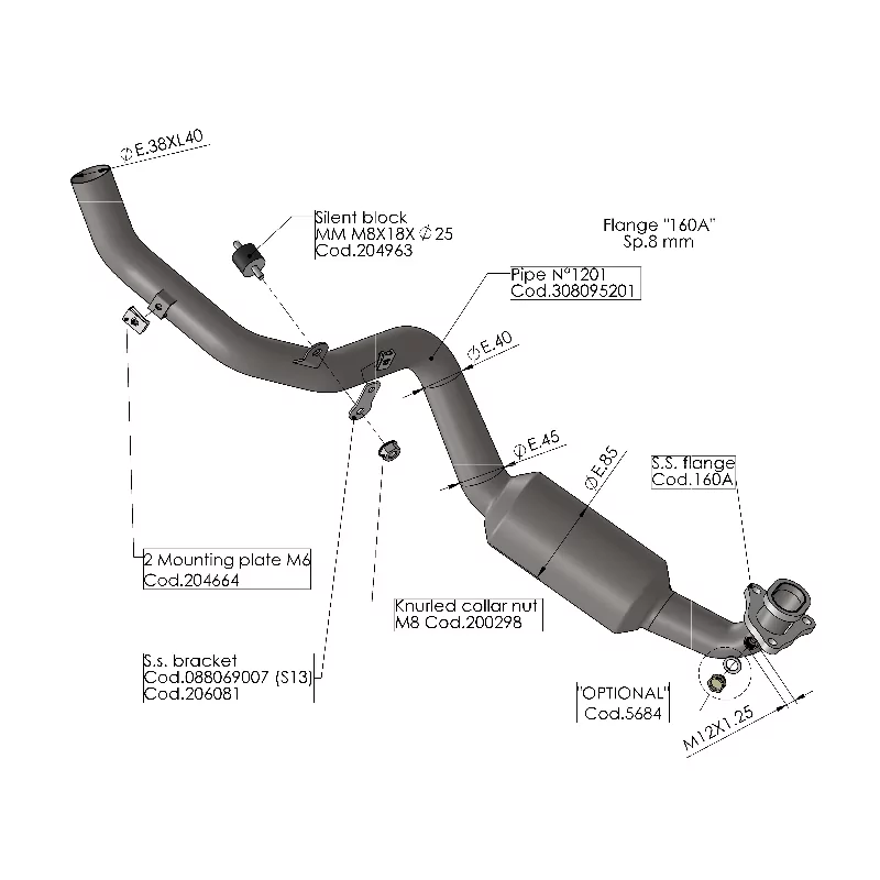 Sportauspuff Leovince Honda X-Adv 750 2017 - 2024 Sportauspuff Leovince Honda X-Adv 750 2017 - 2024