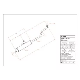 Sportauspuff Leovince Piaggio SI/KS/FL2/BOSS round shape