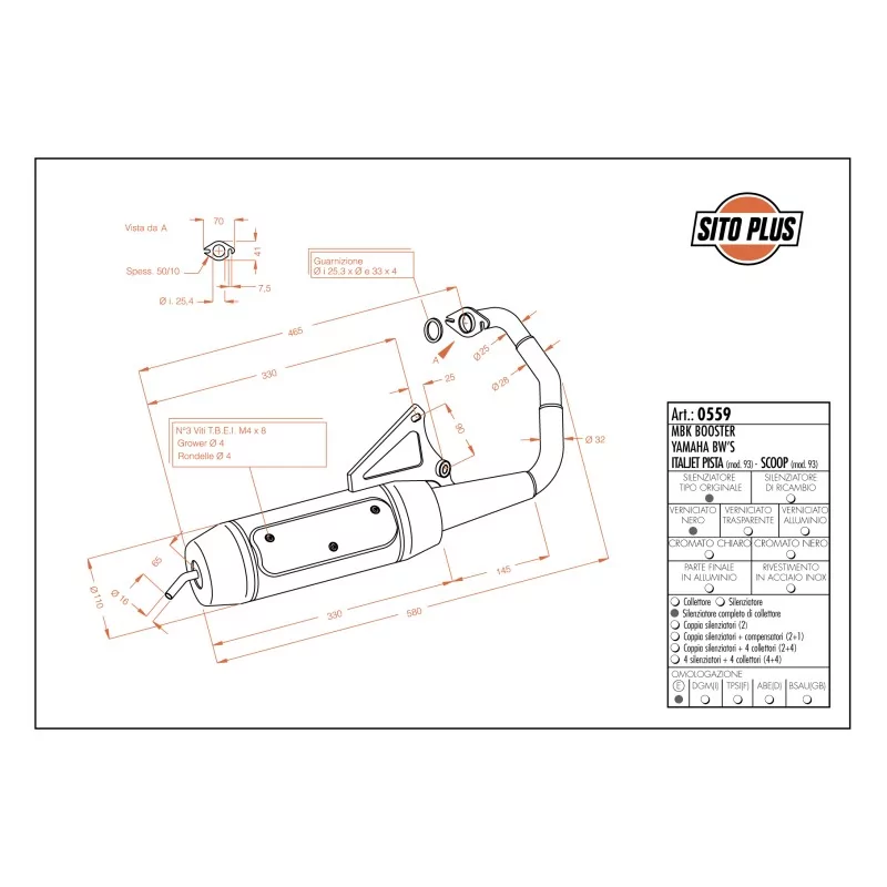 Scarico Leovince Italjet SCOOP Scarico Leovince Italjet SCOOP