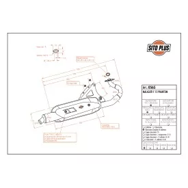 Scarico Leovince Malaguti F12 PHANTOM air/liquid cooled