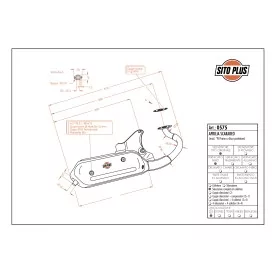 Escape Leovince Aprilia SCARABEO 50 Back disc-brake system