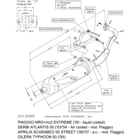 Sportauspuff Leovince Piaggio TYPHOON 50 2 stroke