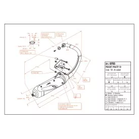 Echappement Leovince Peugeot VIVACITY 50 air cooled