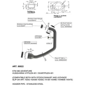 Escape Leovince Husqvarna VITPILEN 401 2020-2023