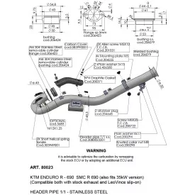 Echappement Leovince Gas Gas SM 700