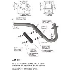 Exhaust Leovince Beta RR 125 4T