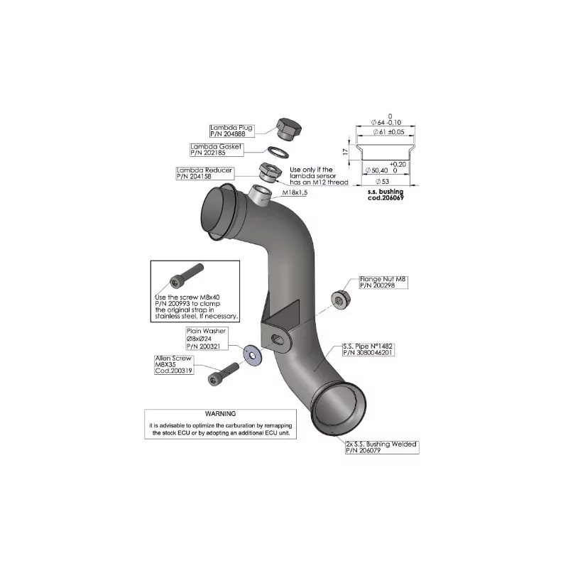 Escape Leovince Husqvarna Svartpilen 801 24-25 (HQV CV1 - HQV CV2)
