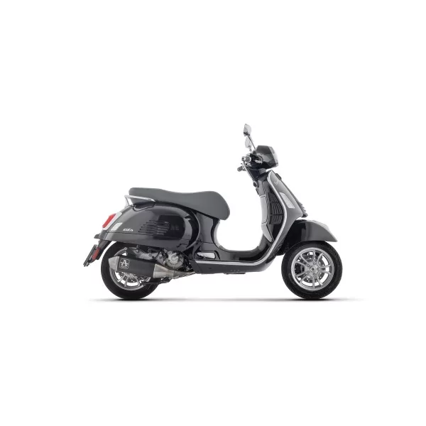 Arrow Piaggio Vespa GTS 310 53551AN Complete kit with "Dark" aluminium Urban silencer with stainless steel end cap